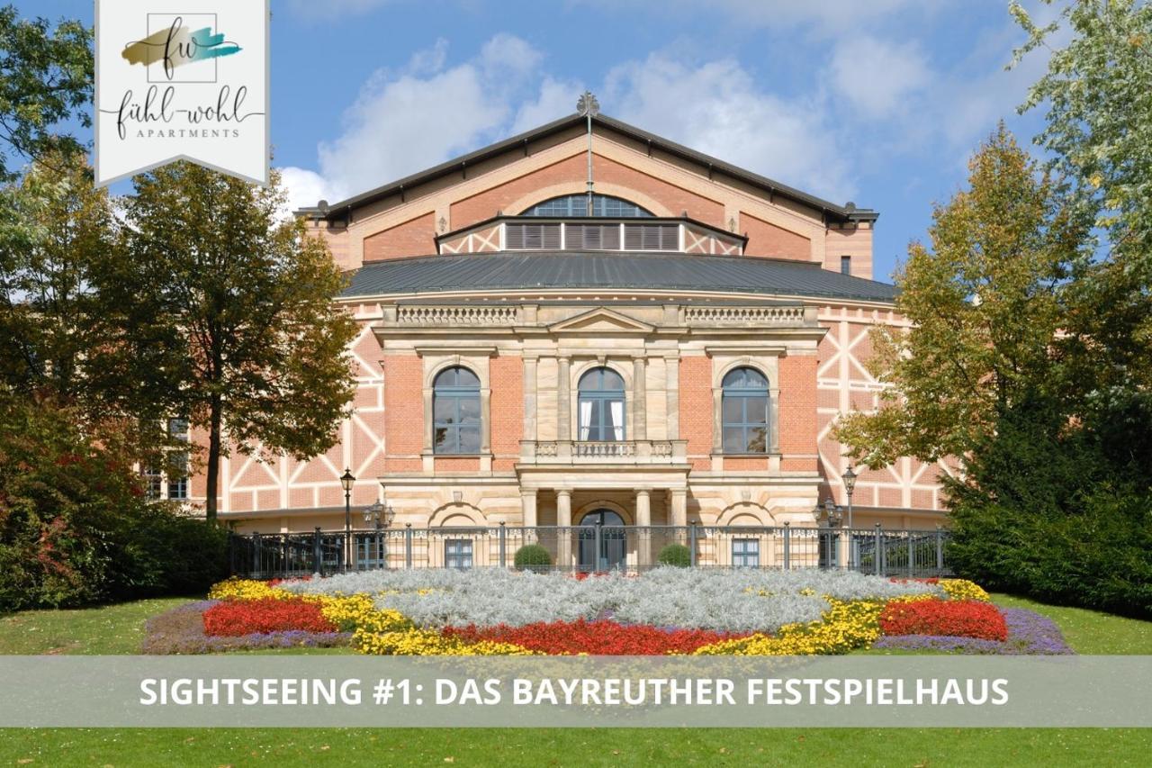 Semper Suite No2 - Ruhige 2 Zi Fewo 1-4 Pers Mit Kuche, Duschbad, Balkon Und Parkplatz In Hofgartennahe Bayreuth Exterior photo